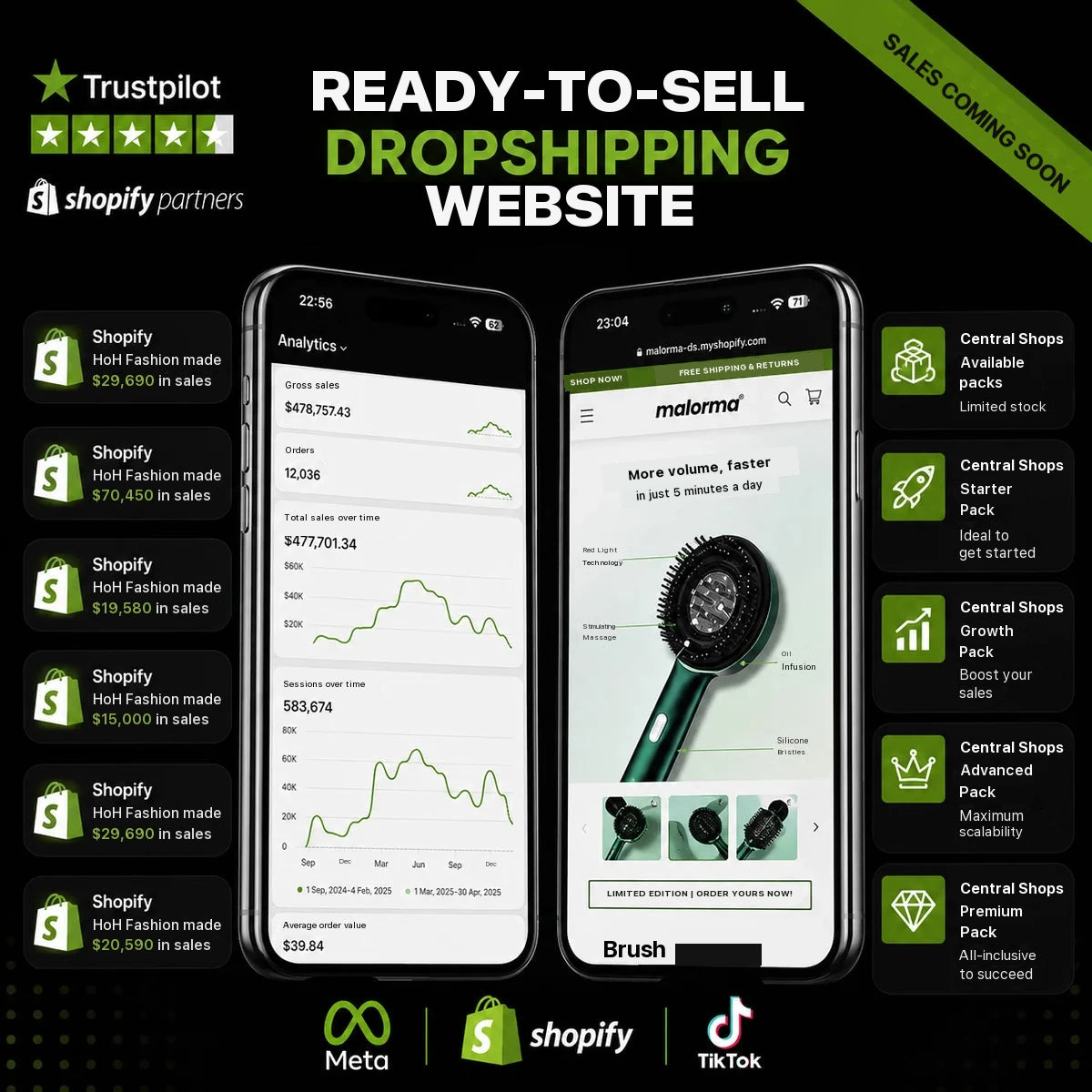Ready-to-sell dropshipping website